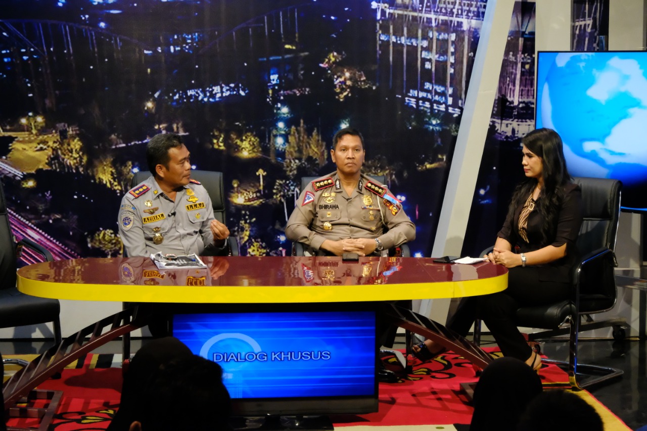 Dirlantas Polda Riau Laksanakan Dialog Interaktif Di TVRI